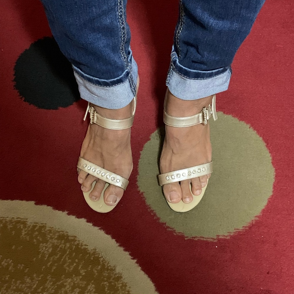 Silver heels